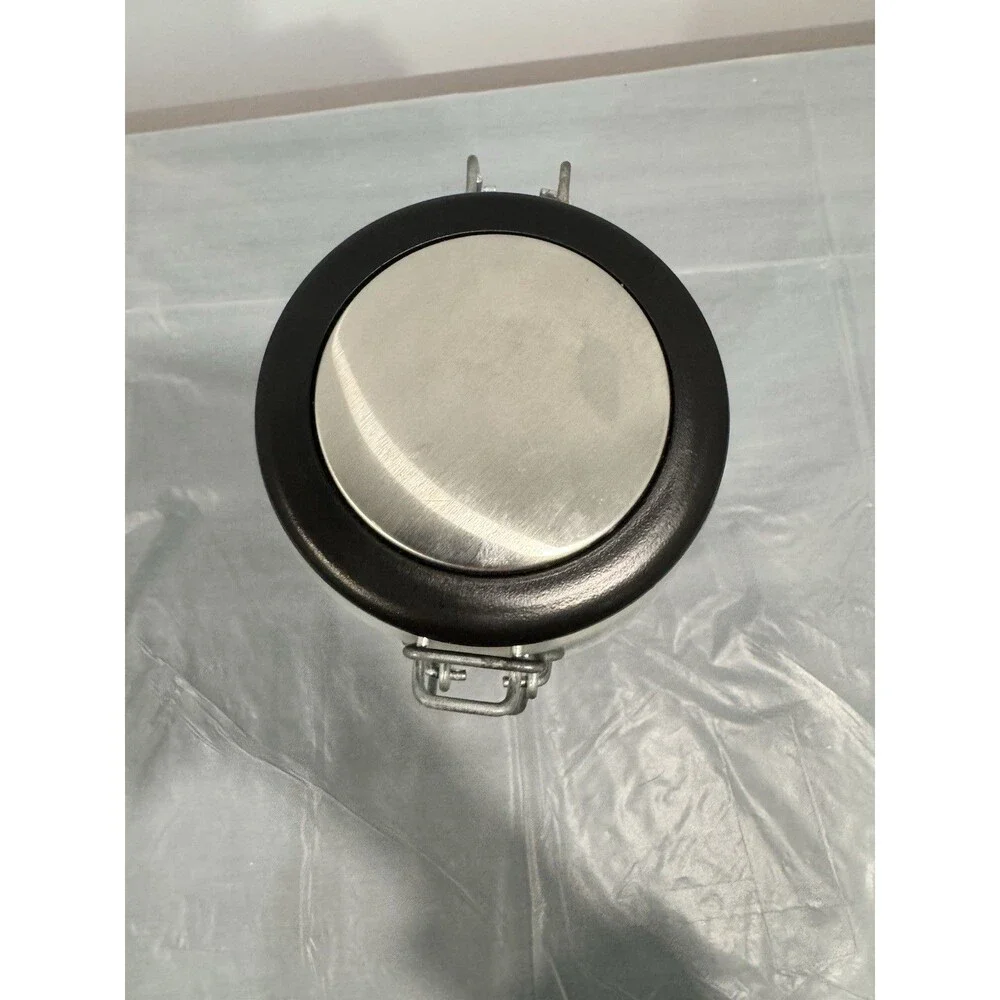 From Scratch Pastry Shoppe Glass Canister Jar Clamp Lid Bakery Kitchen Decor